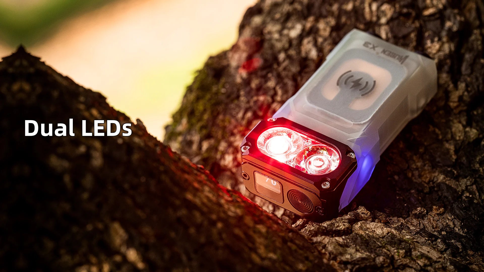 WUBEN Lightok X3 Owl - Base Edition ECL flashlight - Dual LED - Wireless  Charging - Rotating head 