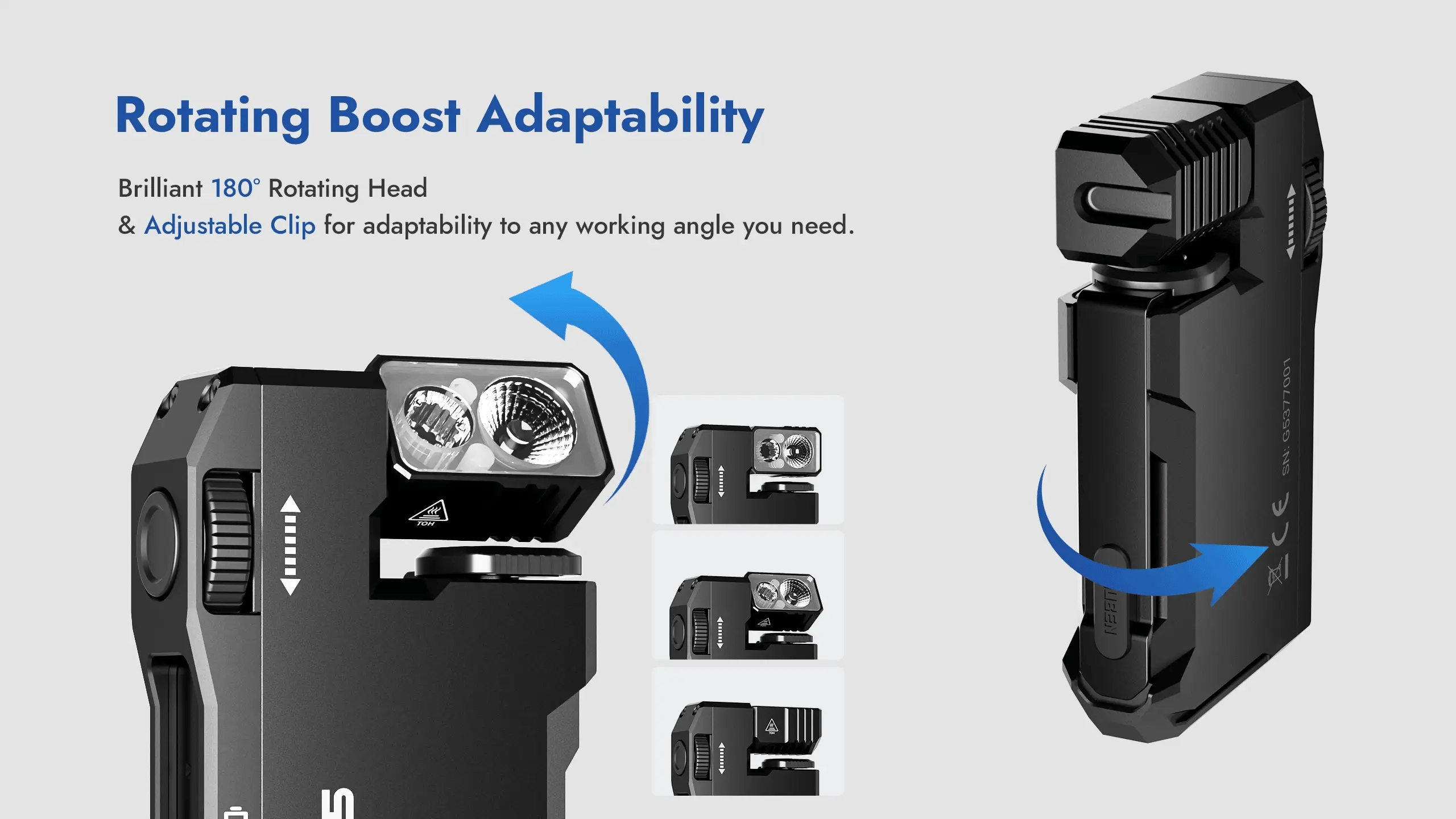 WUBEN GENUINE G5 EVERY DAY CARRY FLASHLIGHT 400 LUMEN ULTRA BRIGHT & POWERFUL