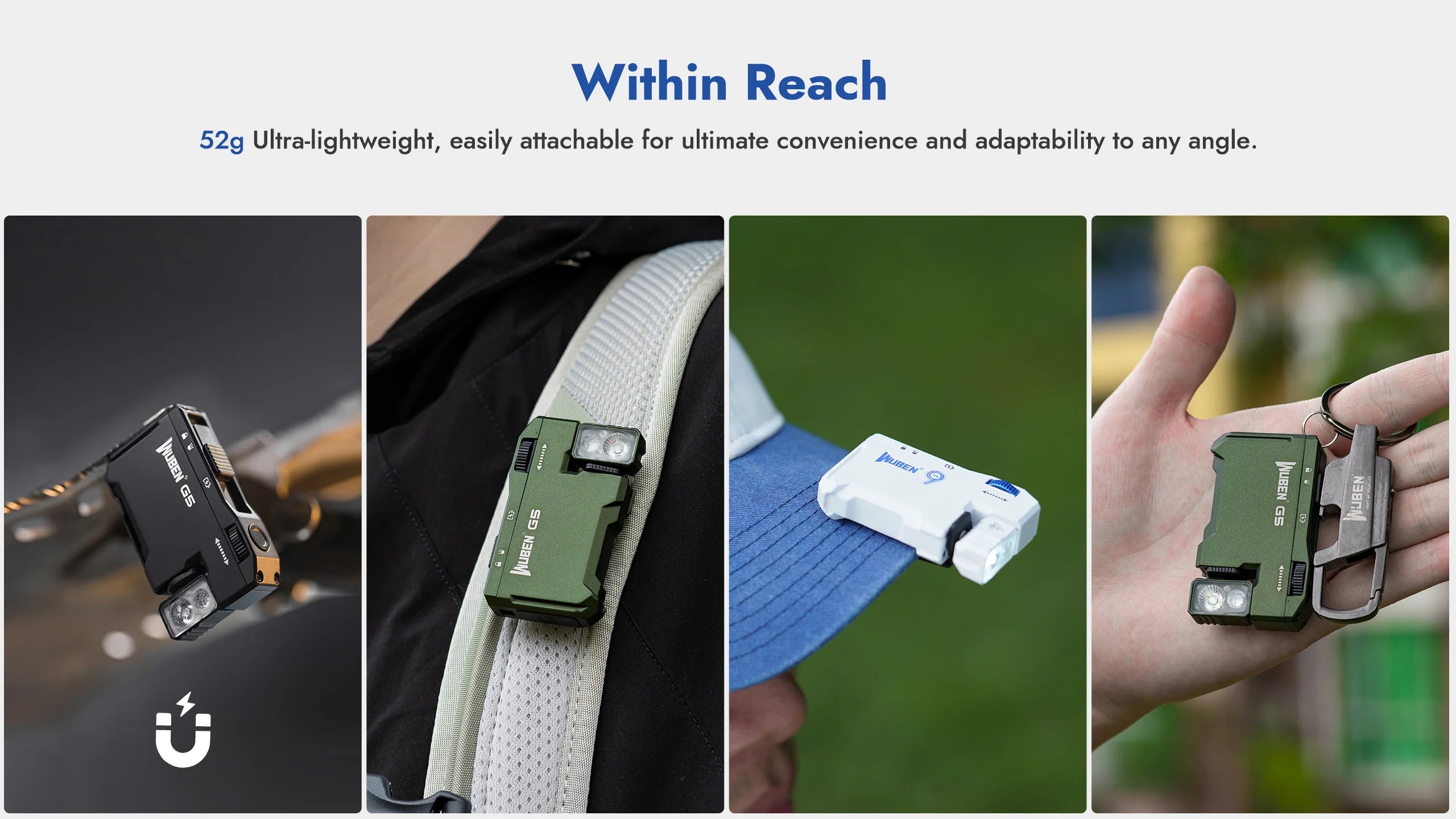 WUBEN GENUINE G5 EVERY DAY CARRY FLASHLIGHT 400 LUMEN ULTRA BRIGHT & POWERFUL