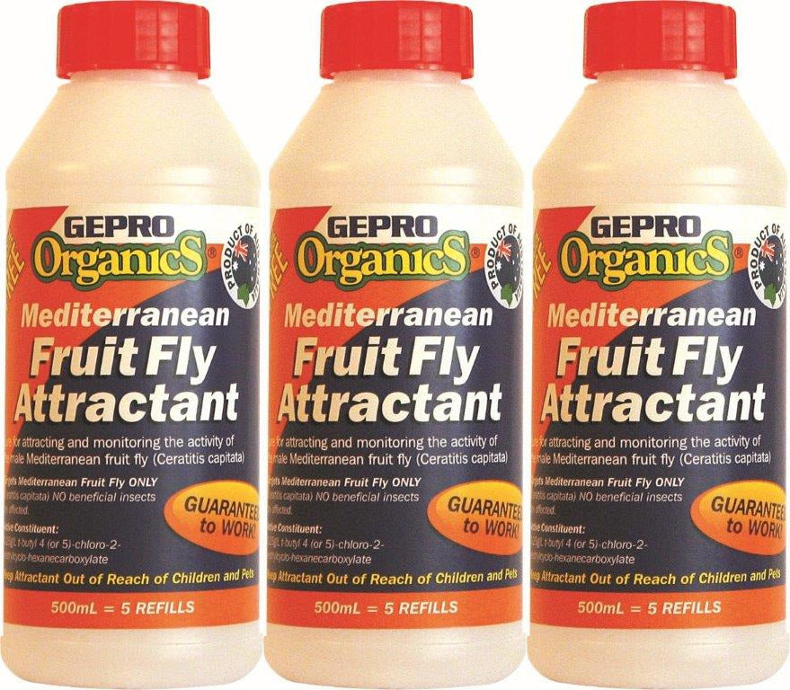 Fruit Fly Bait  WA Mediterranean Non Chemical & Pesticide Free  15 Refills Pack