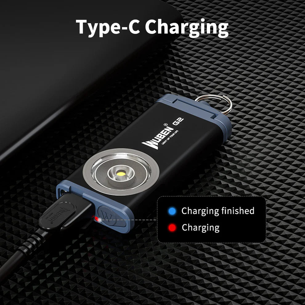Wuben G2 500 Lumen Multi-Function Mini Every Day Carry  LED Keychain Flashlight