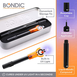 Bondic® Made In Canada - World's 1st Liquid LED UV  Plastic Welder + Extra Bondic Refill