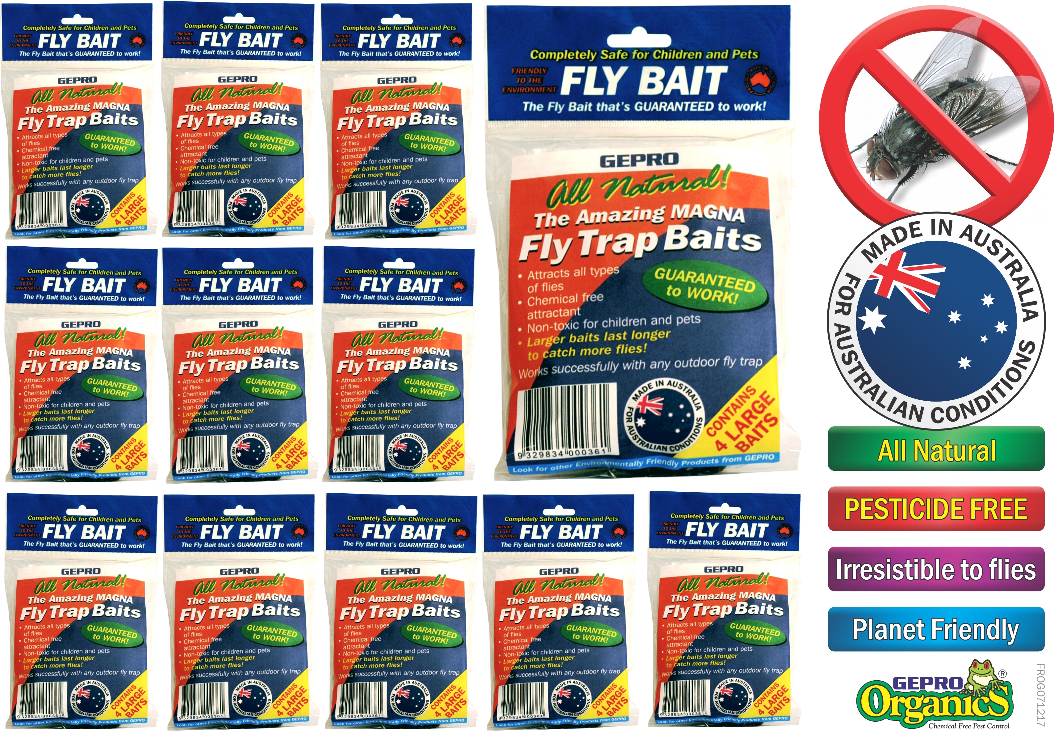 Fly Trap Bait Magna All Natural Bulk Buy Fly Trap Baits 96 Small Traps, 48 Large Traps
