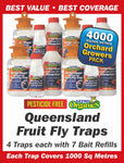 Queensland Fruit Fly Trap Orchard Growers Pack 4000 Square Metre Coverage